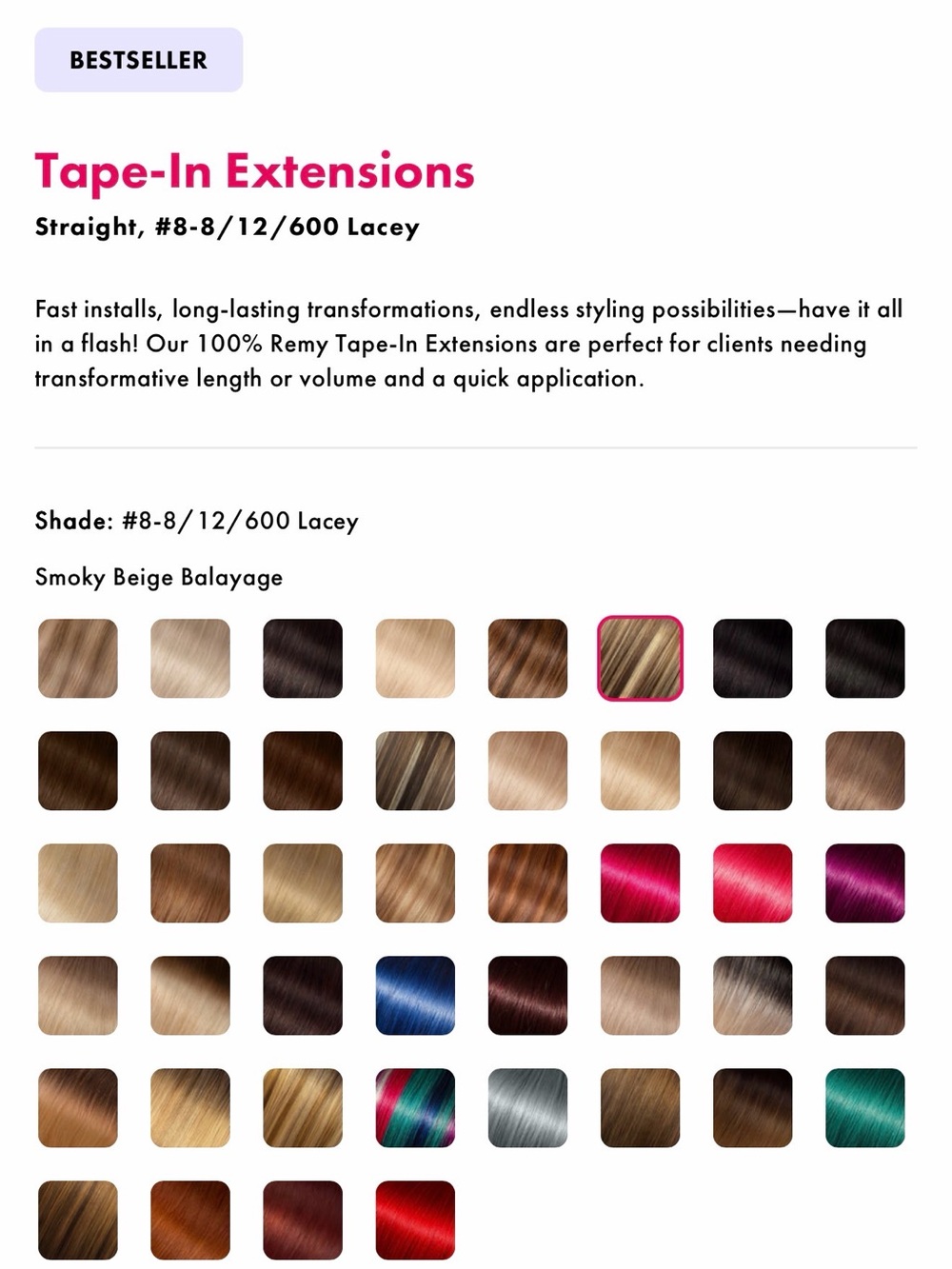 Tape-In Hair Extensions - Smoky Beige Balayage #8-8/12/600